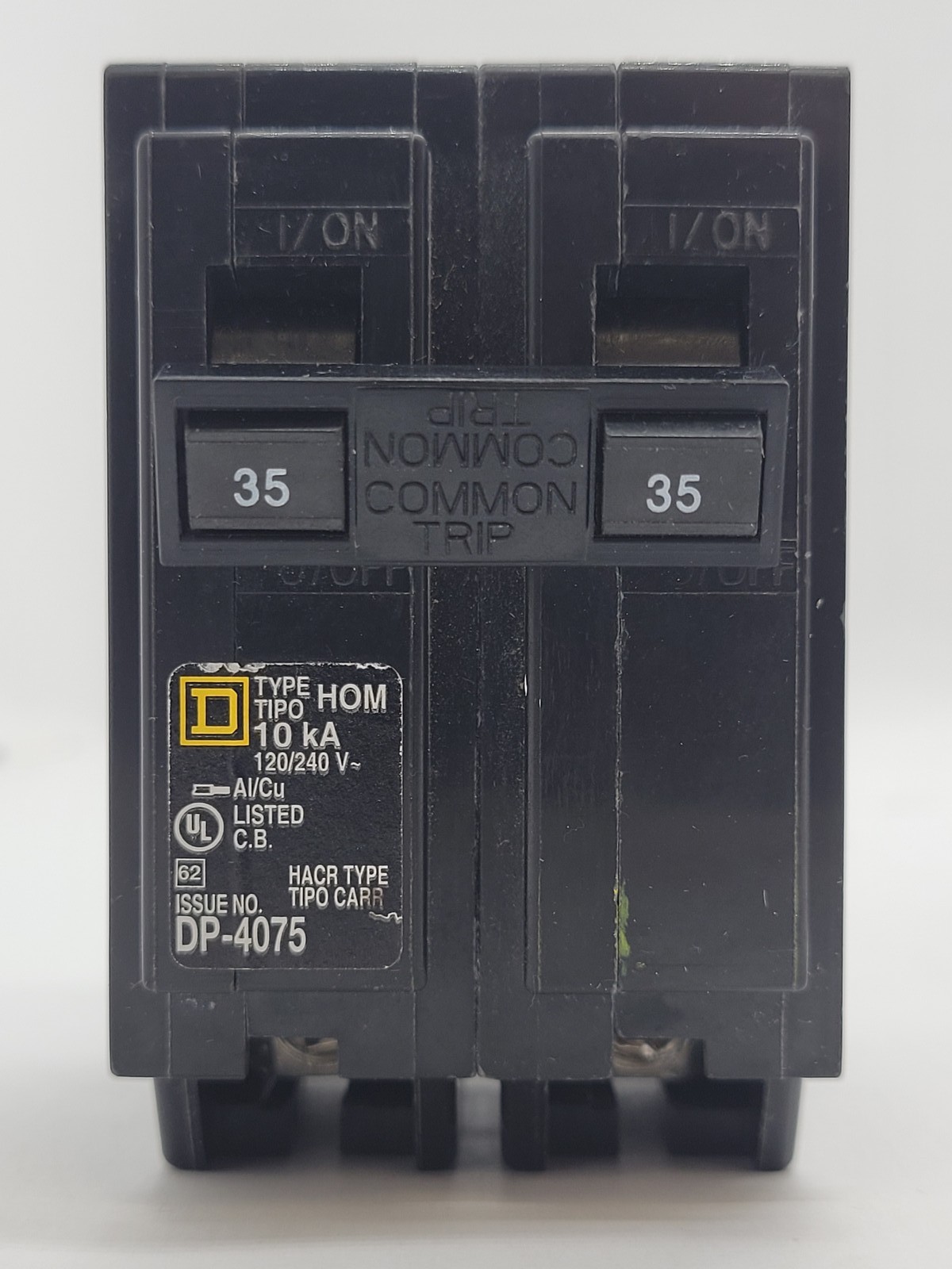 4PC Square D HOM235 Home Line Plug-In Circuit Breaker 35A 2P 120/240V HOM