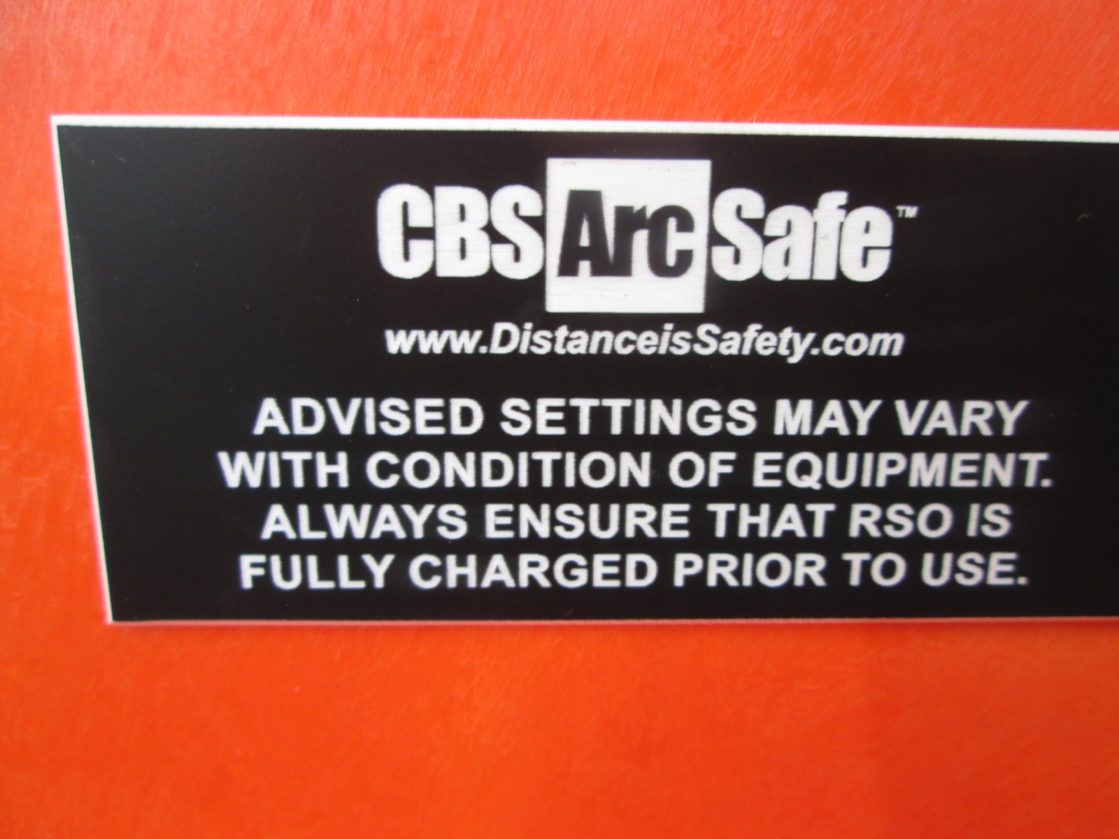 CBS ArcSafe Remote Switch Operator RSO-I-AR Enclosed Control Panel NewCondition
