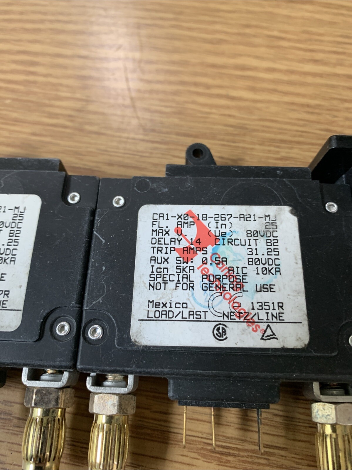 Lot Of 3 CA1-X0-18-071-A21-MJ, Carling technologies 25A 30 Days Warranty