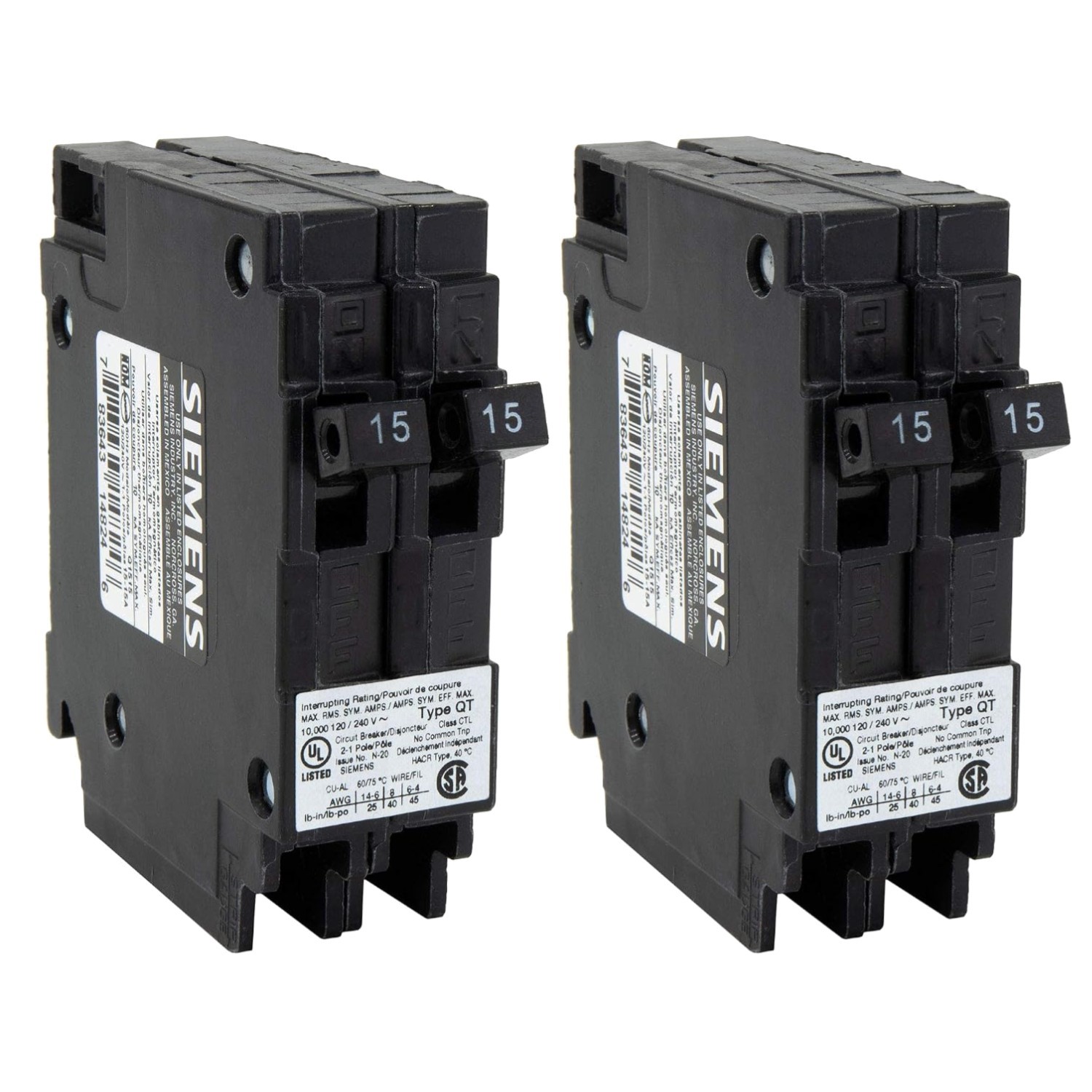 Camper Breaker Replacement 15 Amp | RV Circuit Standard Type