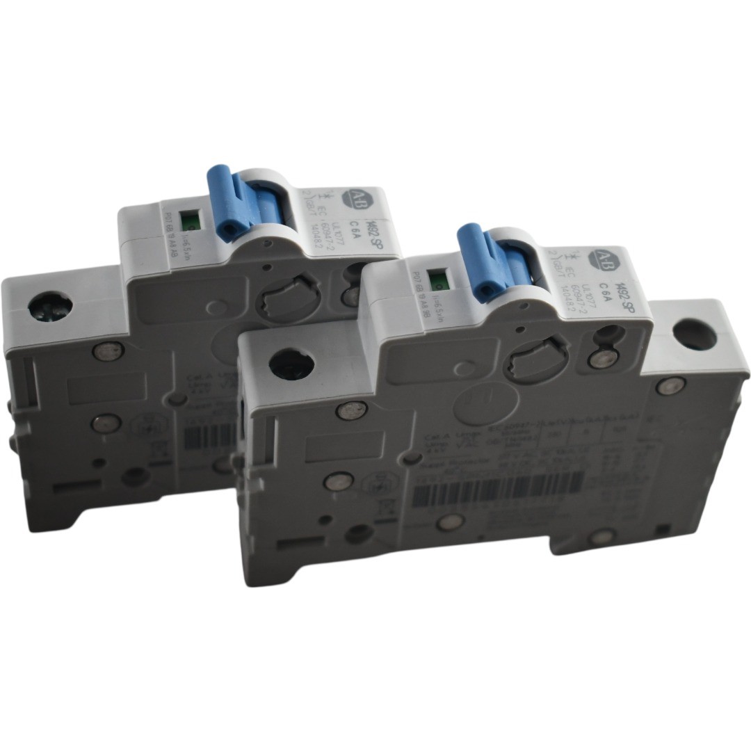 NEW Pack of 2 Allen Bradley 1492-SPM1C060 Ser D Supplementary Protector 6A