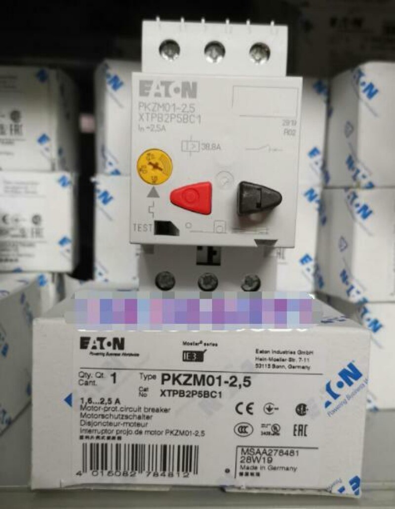 1PCS NEW FIT FOR Eaton Moeller PKZM01-2.5 XTPB2P5BC1 Circuit Breaker 1.6-2.5A