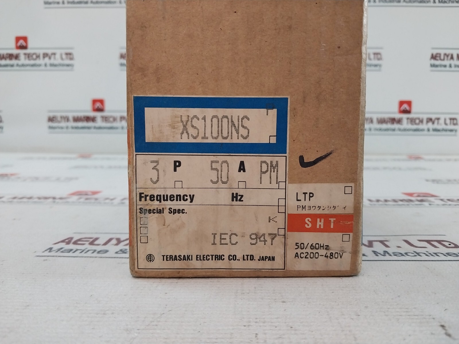 TERASAKI XS100NS TEMBREAK Circuit Breaker 50A 3 Pole AC 600V DC 250V