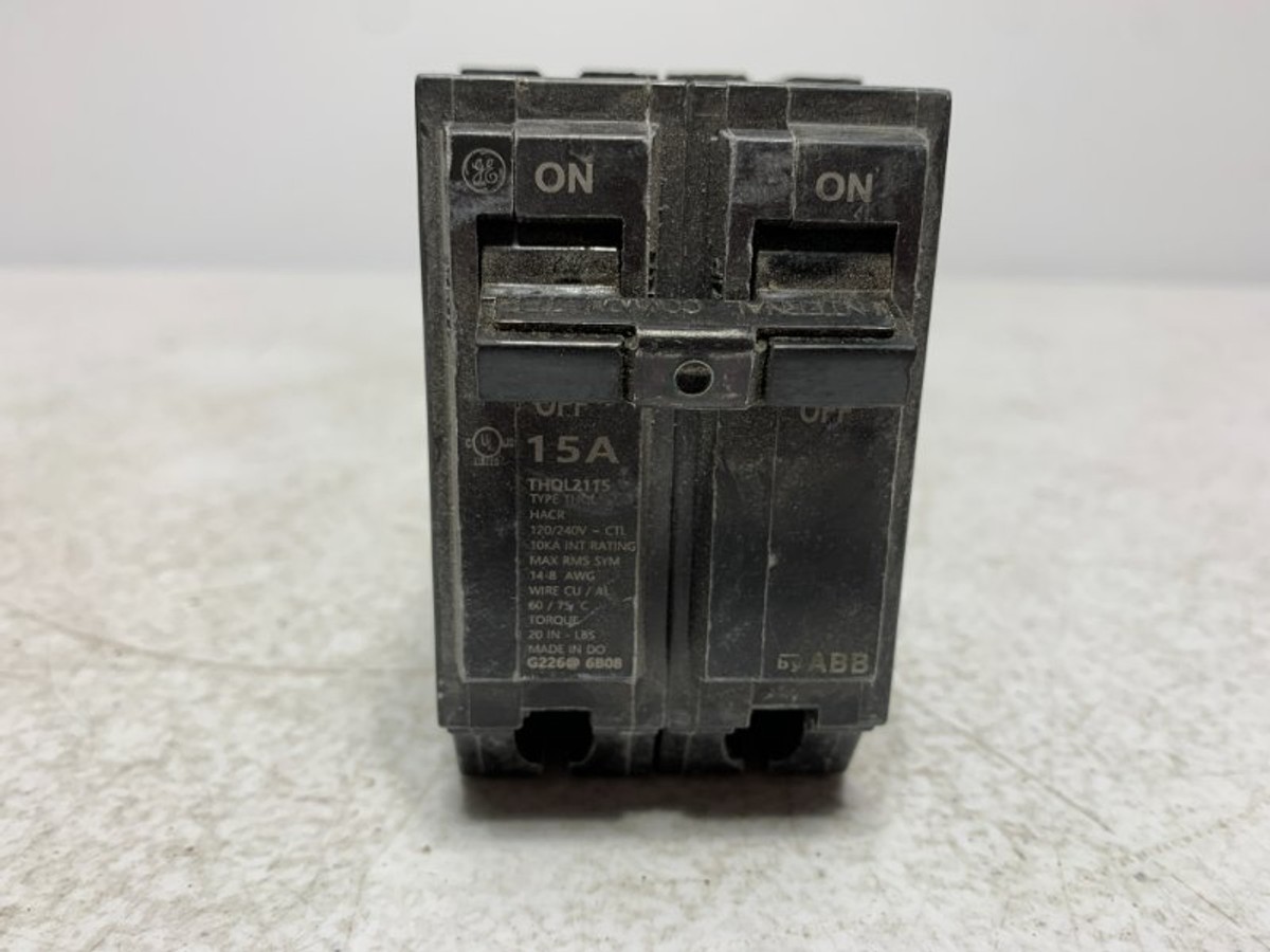 General Electric THQL2115 Circuit Breaker 15A 120/240V 2-Pole