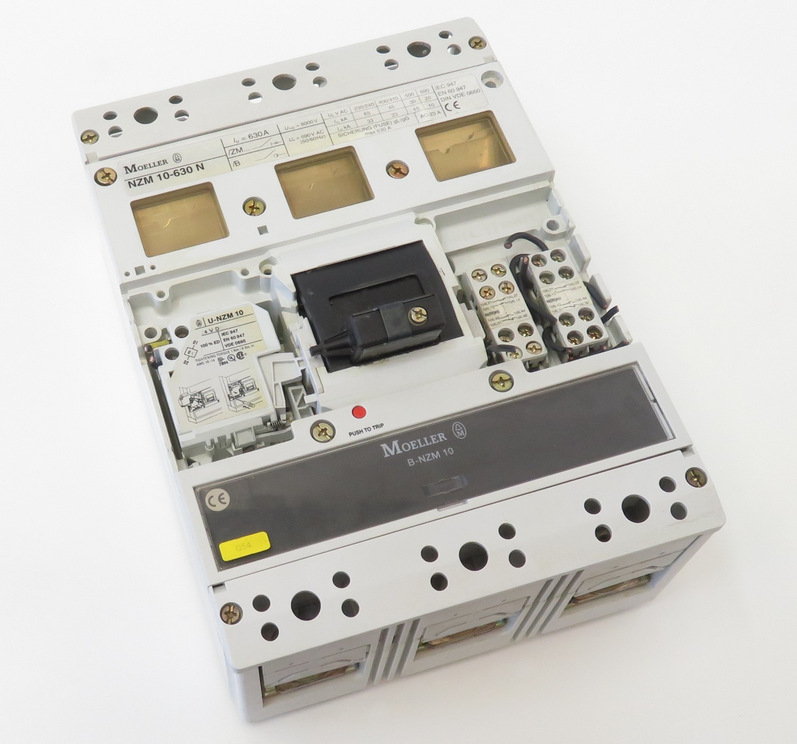 Klöckner Moeller NZM10-630N Circuit Breaker 630A Remote Drive R-NZM10 + U-NZM10
