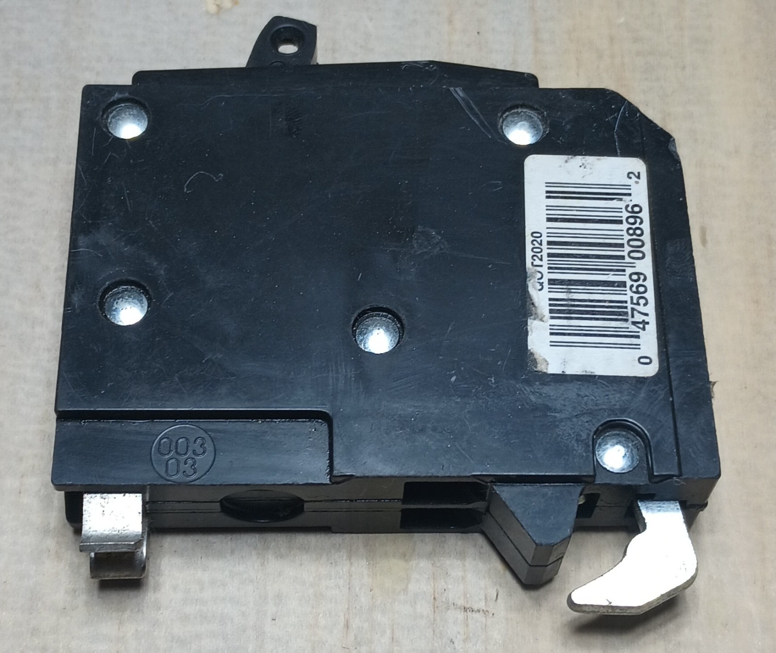 Square D QOT2020 Circuit Breaker with Metal Hook