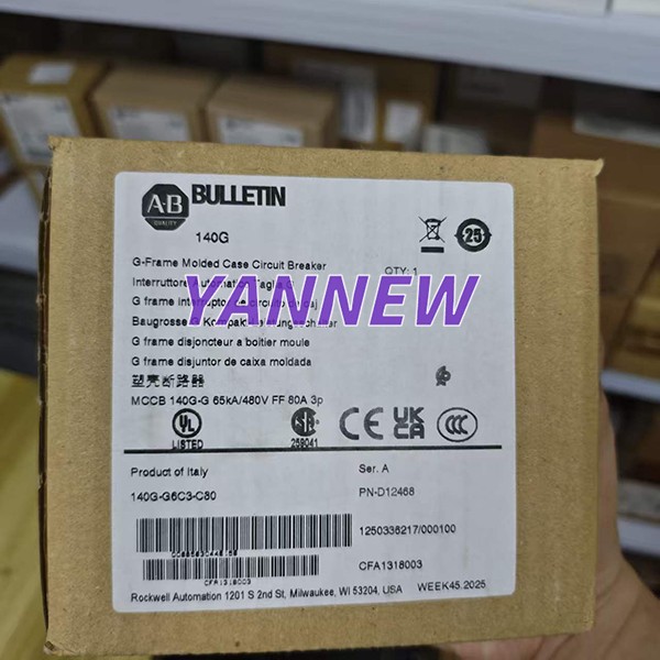 1PC NEW Sealed 140G-G6C3-C80 AB Circuit Breaker 80A 3-Pole 480V Free Ship