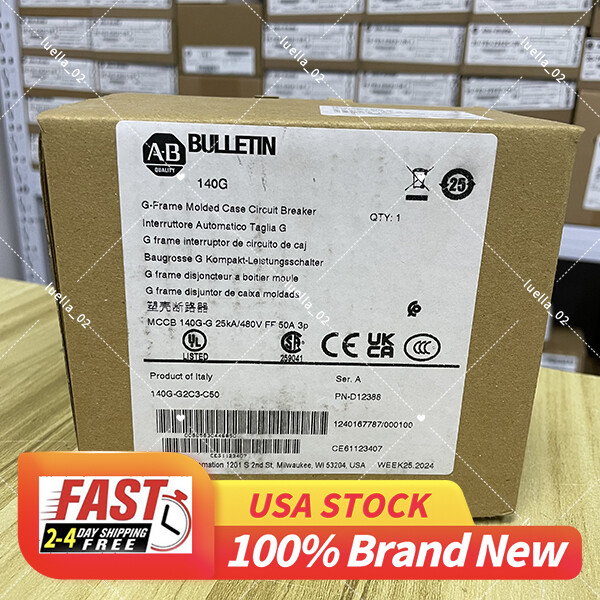 NEW sealed AB 3-Pole 480V Molded Case Circuit Breaker 140G-G2C3-C50