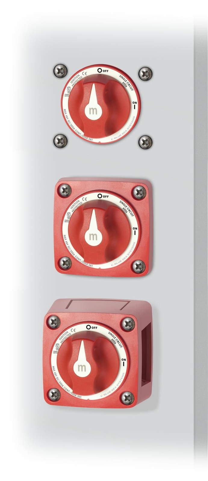 Tems 6006 Mseries Battery Switch On/off With Knob Red