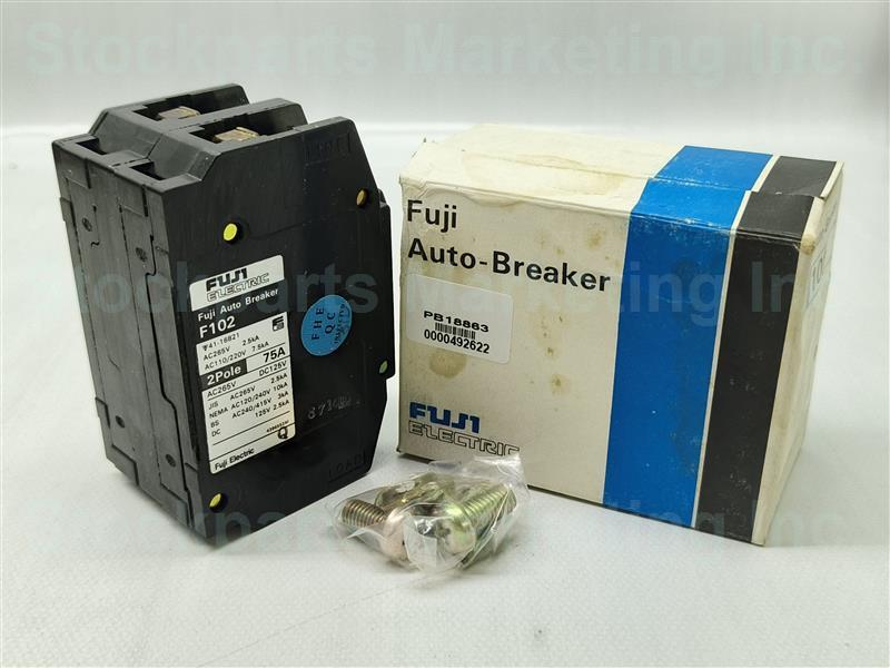 Fuji Electric F102 Auto Breaker 75A 2 Pole 30 Days Warranty Fast Shipping