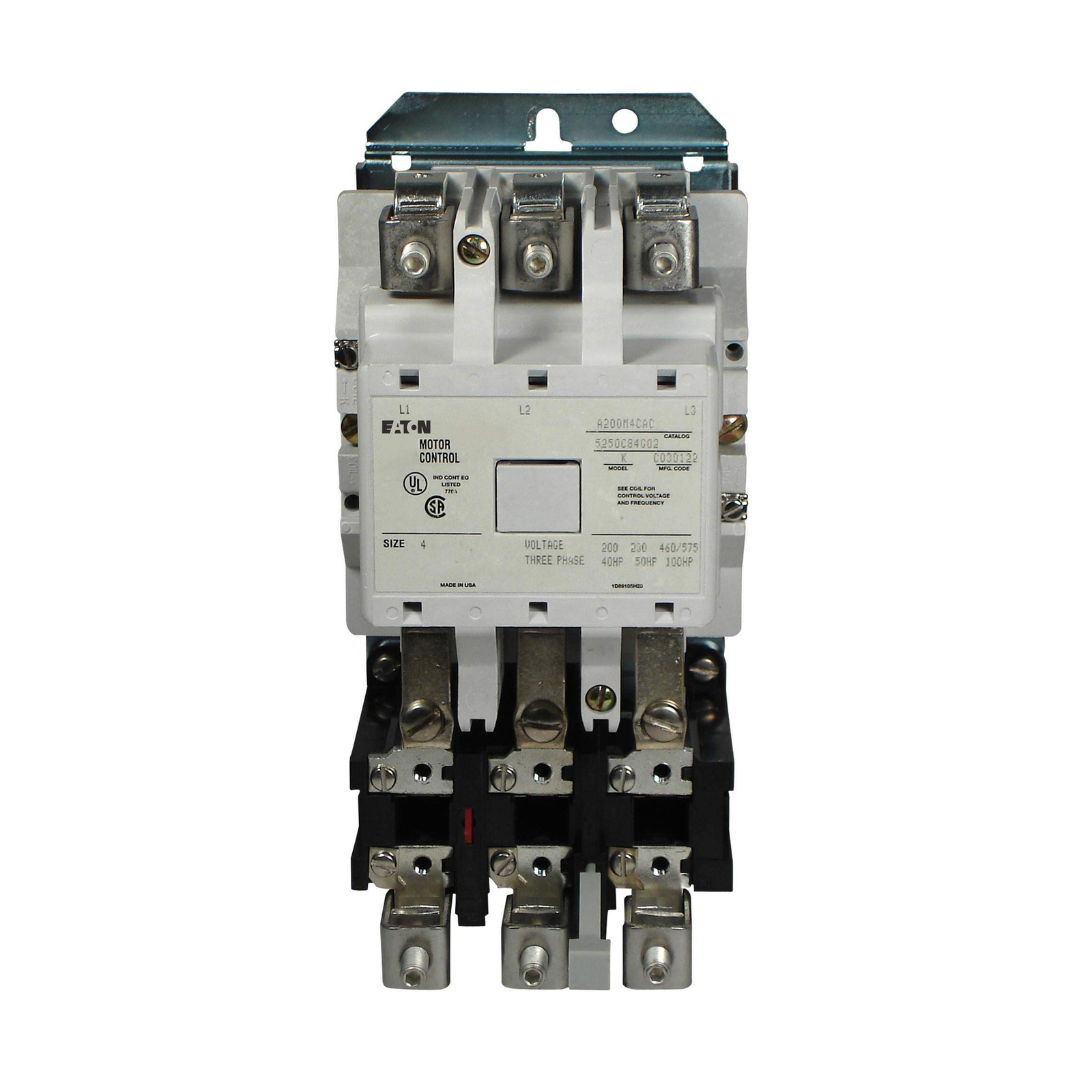 A200M4CB Cutler-Hammer A200 Series Motor Starter 3 pole 3 phase 600V 135A 200V c
