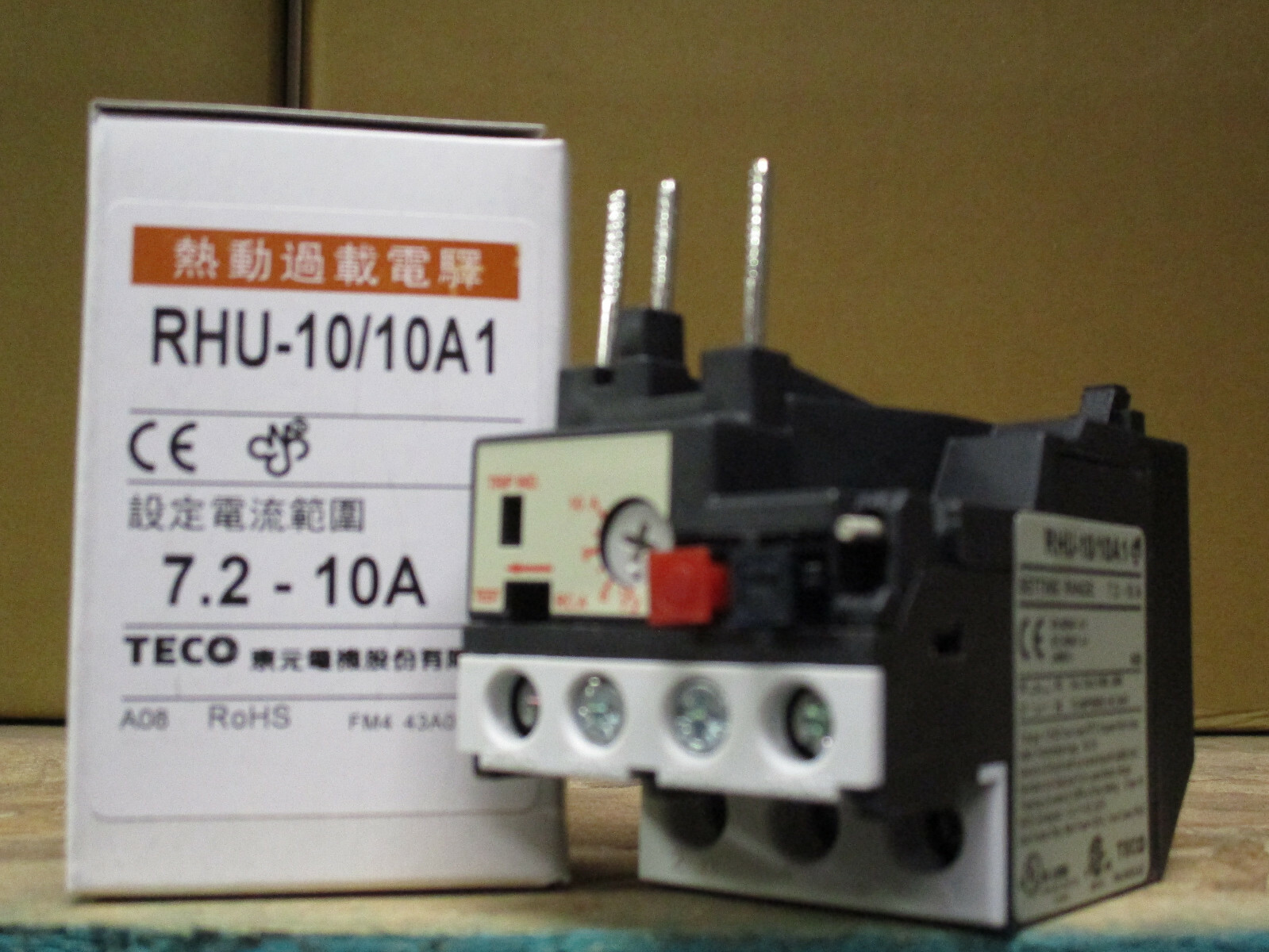 RHU-10/10A1 Teco Thermal Overload 7.2 – 10 Amp