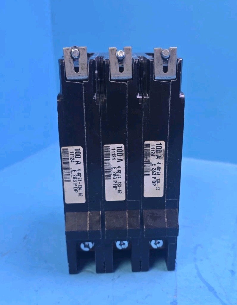 Square D EDB34100 100A 3Pole 480V Circuit Breaker