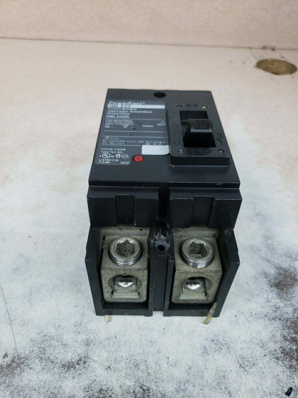 Square D QBL22225 225A 240V Circuit Breaker