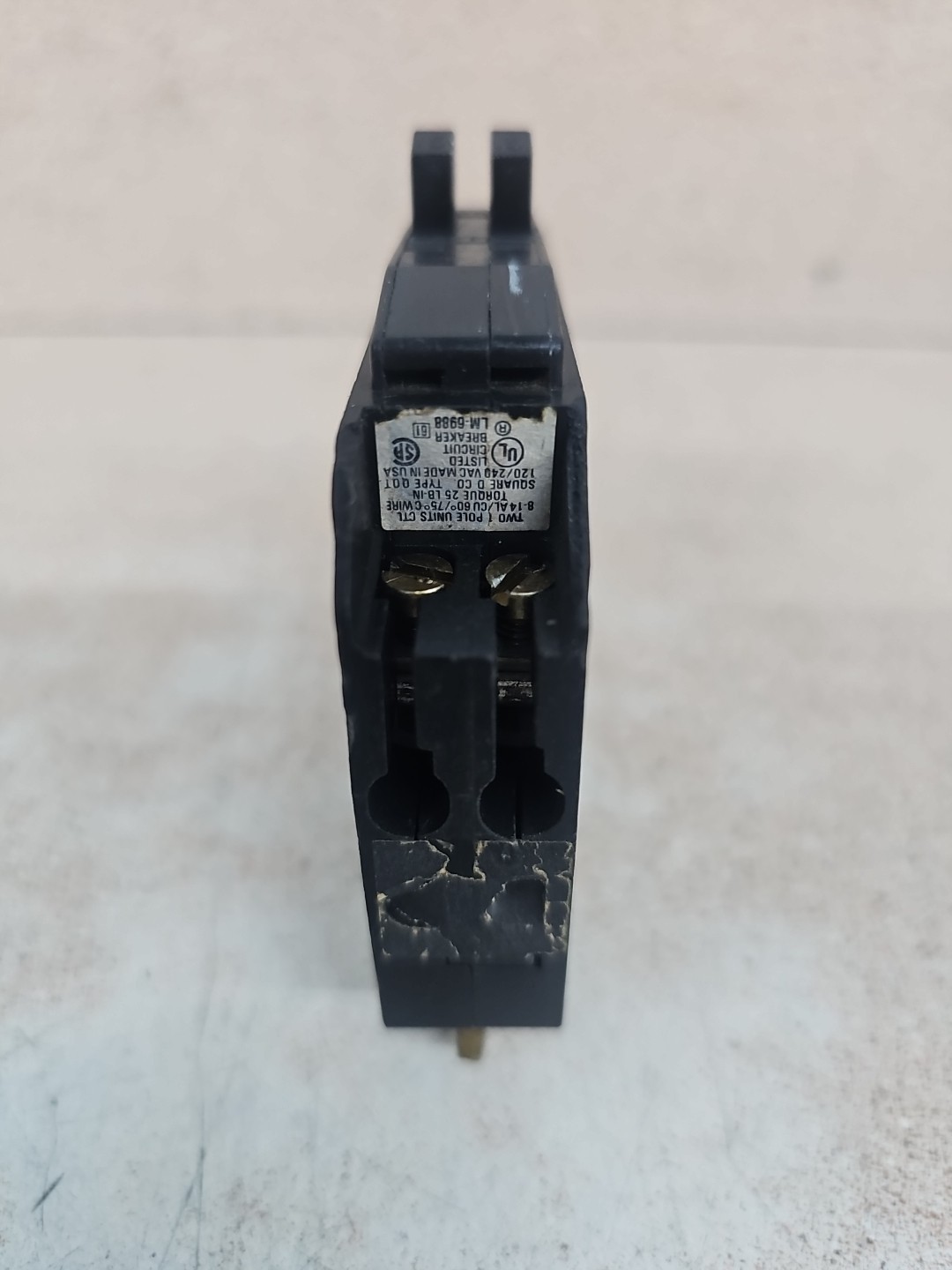 Square D QO1515 15/15A Tandem Circuit Breaker 120/240V 10kA w/hook See pics