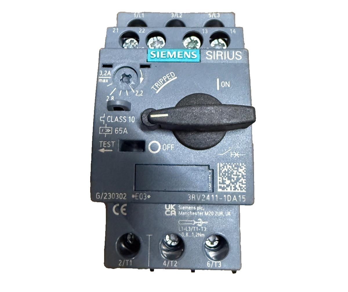 Siemens 3RV2411-1DA15 Circuit Breaker (NEW) NO BOX