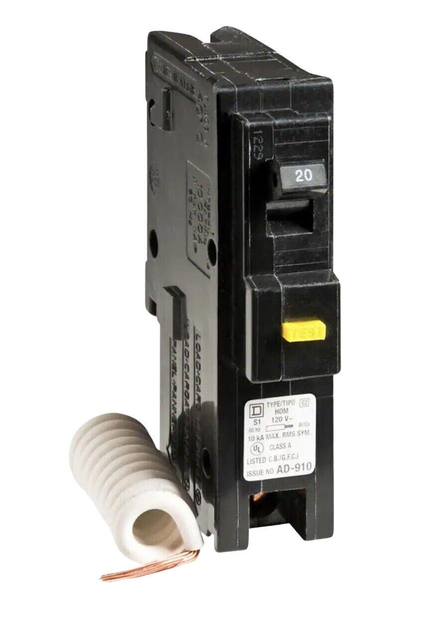 Square D HOM120GFI 20 Amp Circuit Breaker