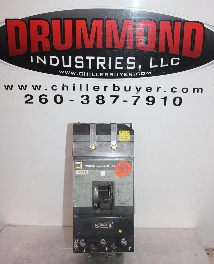 SQUARE D I-LINE CIRCUIT BREAKER KA36200 200 AMP 600 VAC 3-POLE