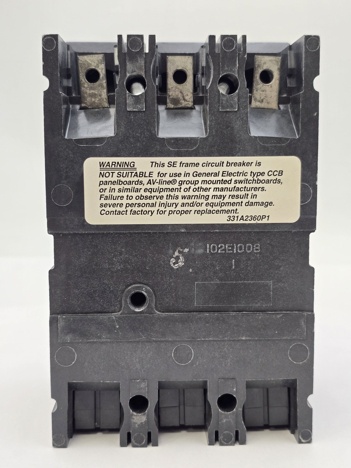 General Electric SELA36AT0060 Bolt On Circuit Breaker 60A 600VAC 3P 25 kA Trip