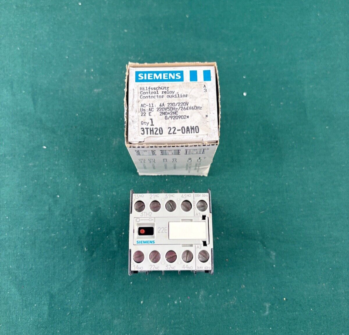 Siemens Auxiliary Contactor 3TH2022-0AM0 (#SIE05)