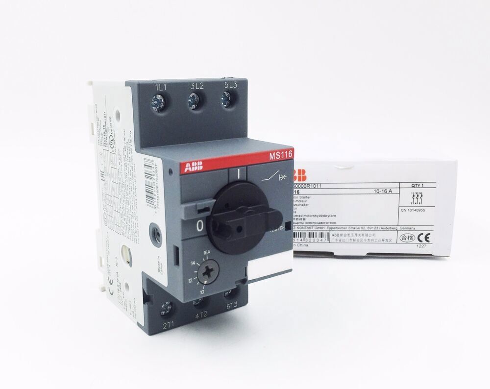 ABB MS116-20 Manual Motor Starter 16-20A 1SAM250000R1013 new