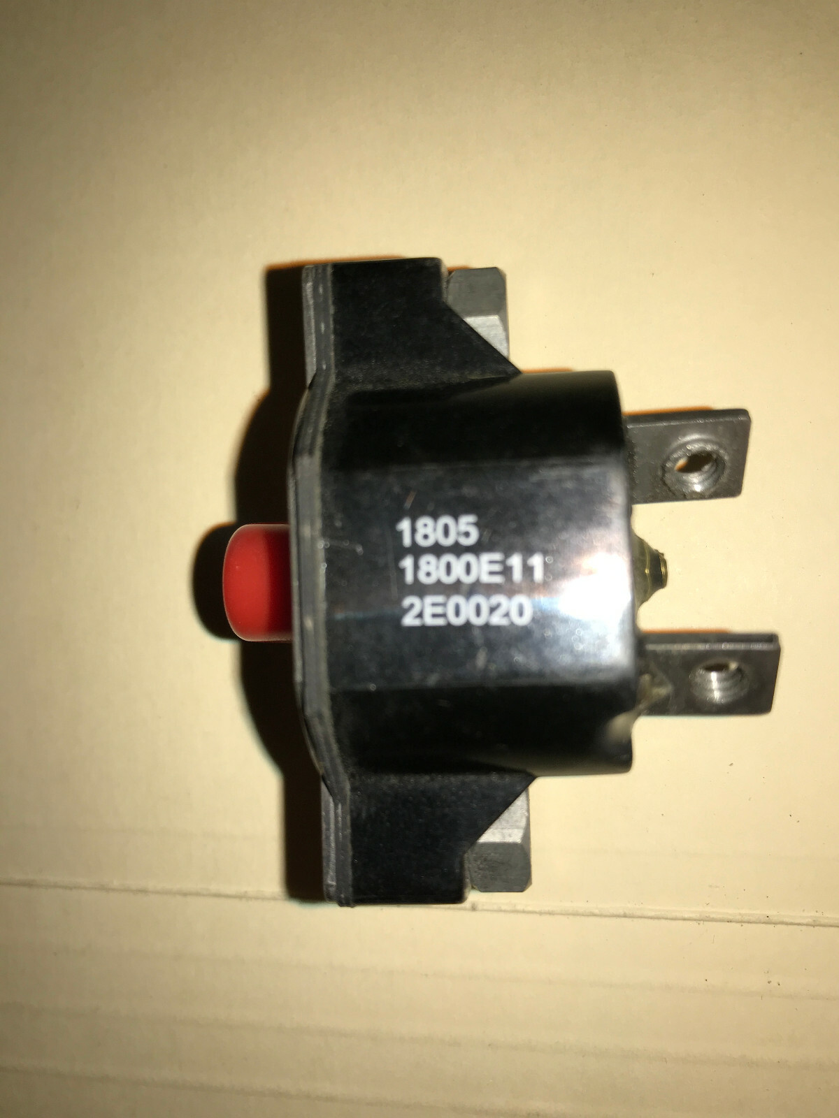 Mechanical Products Ignition Proof Panel Mount Circuit Breaker,2A,1800-E1-1-2E