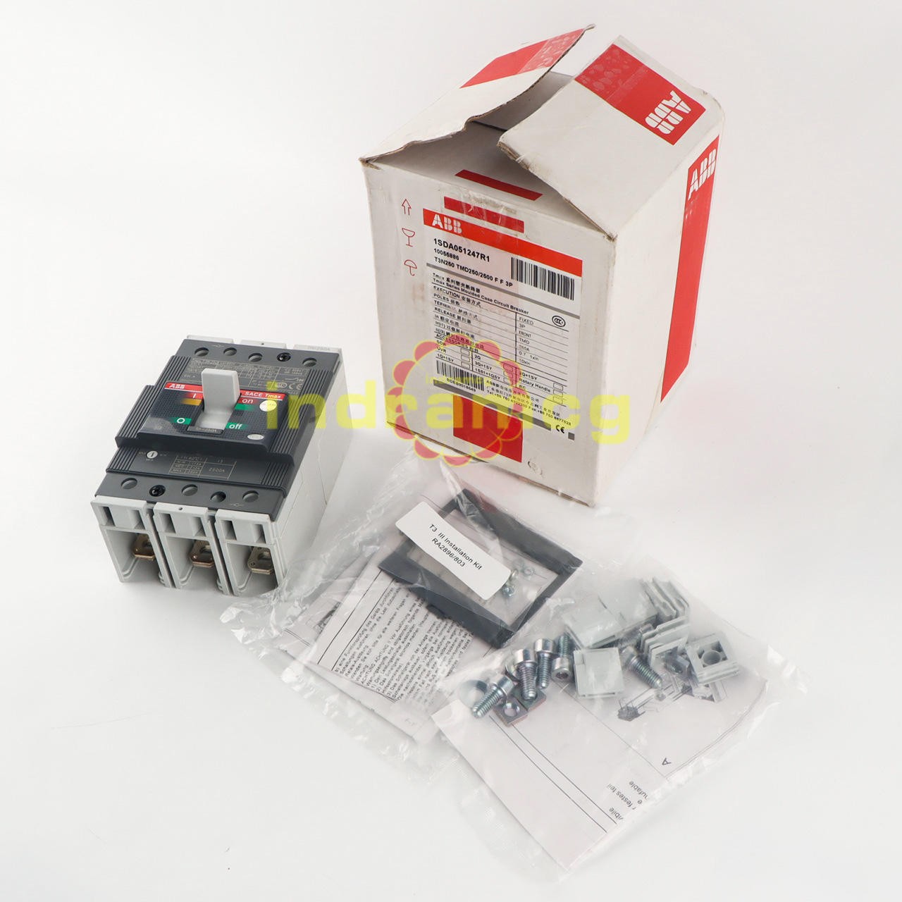 1PCS New ABB TMAX T3N250 TMD250/2500 FF 3P 250A 1SDA051247R1 Circuit Breaker