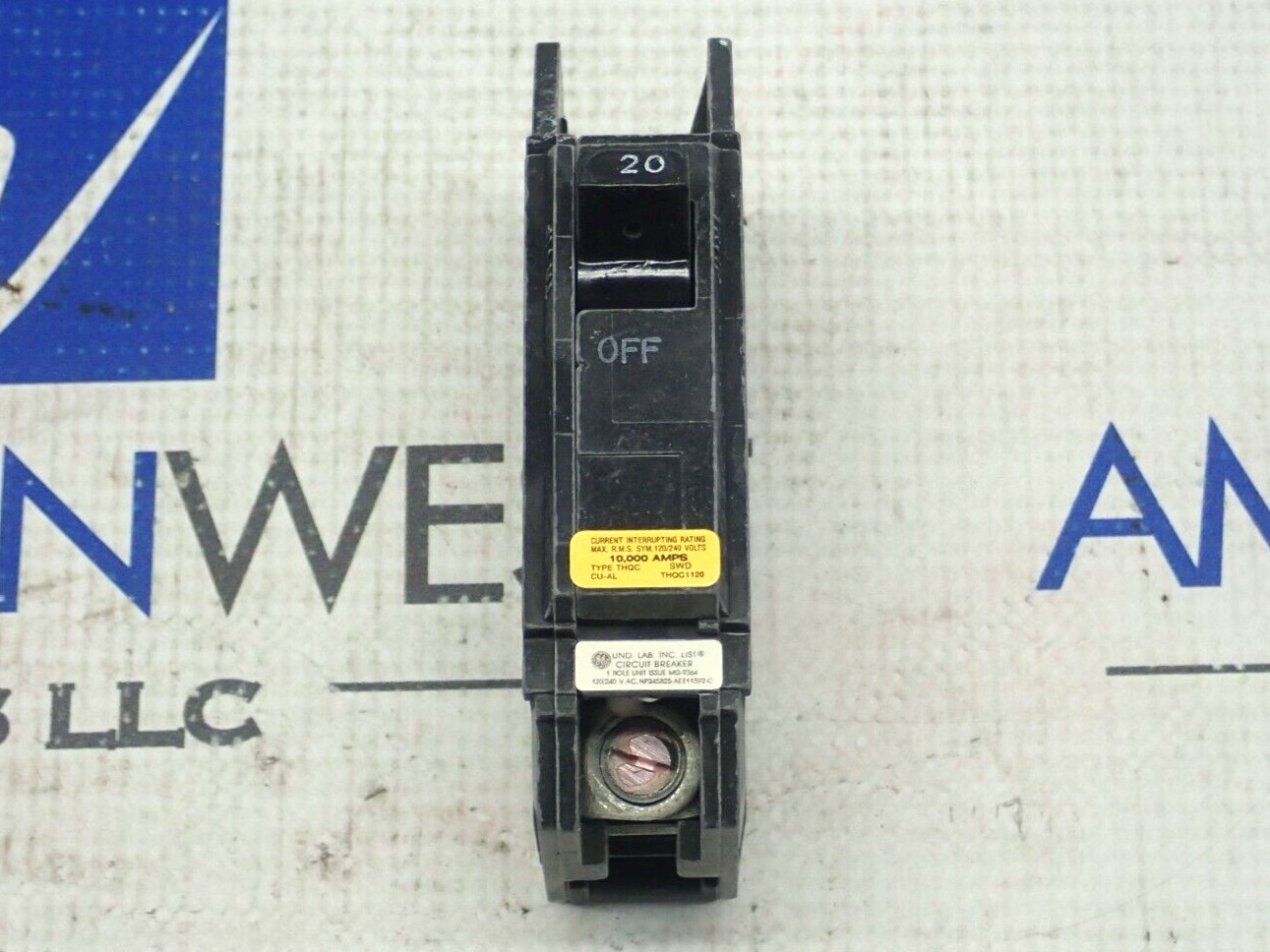 NEW GE THQC1120 Single Pole 20 Amp 120/240 Volt Circuit Breaker Lot Of 6