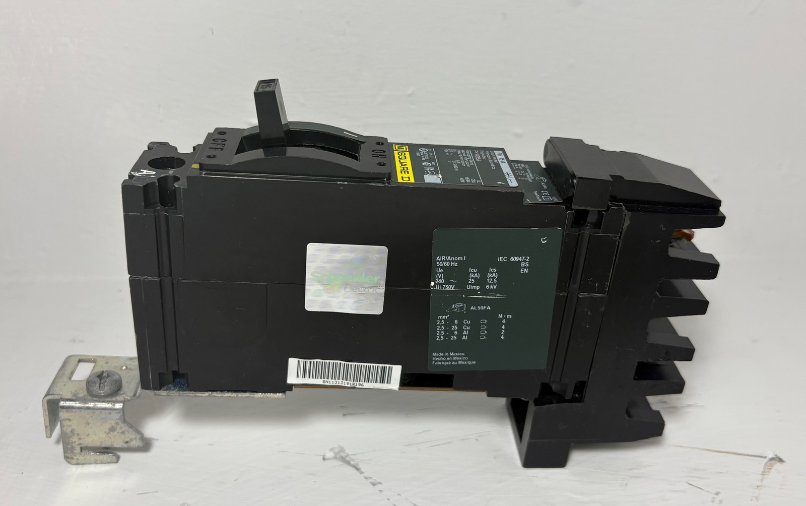 Square-D I-Line FH16015A 15A Circuit Breaker Green Label 277V FA 1 Pole 15 Amp