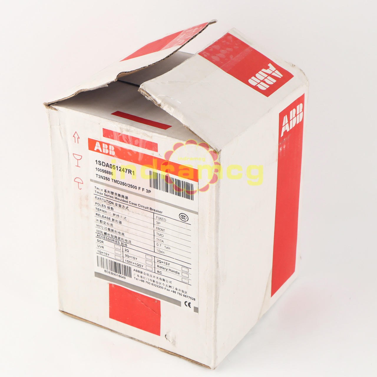 1PCS New ABB TMAX T3N250 TMD250/2500 FF 3P 250A 1SDA051247R1 Circuit Breaker