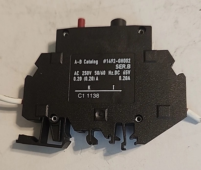 1492-GH002 Allen Bradley Breaker .2 Amp din rail mount Breaker – Free Shipping