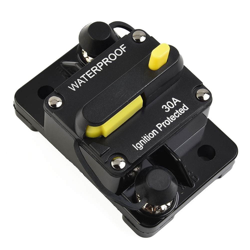 Car Circuit Breaker Fuse-Reset 12V-48V DC Car Boat Auto Waterproof 30-300 Amp