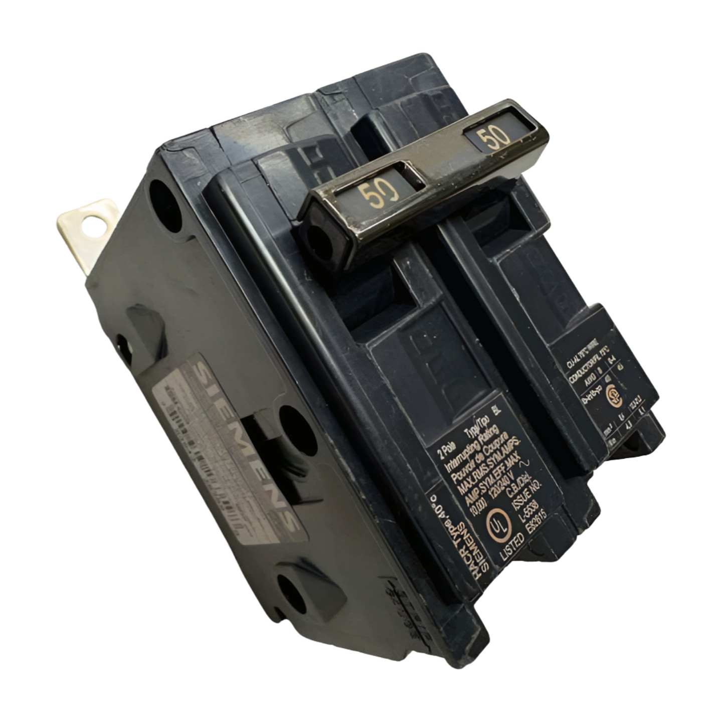 Siemens B250 Circuit Breaker, 2-Pole, 50A, 120/240VAC, Type BL **Free Shipping**