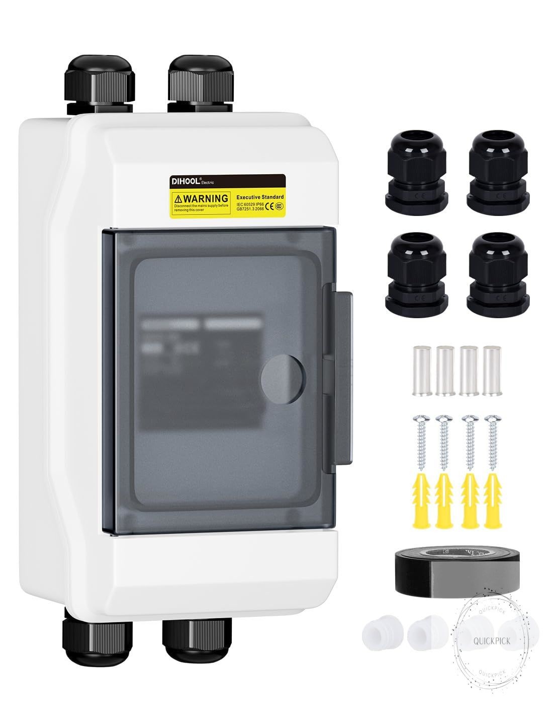 Solar DC Circuit Breaker Box 100 Amp Solar Panel Disconnect Switch
