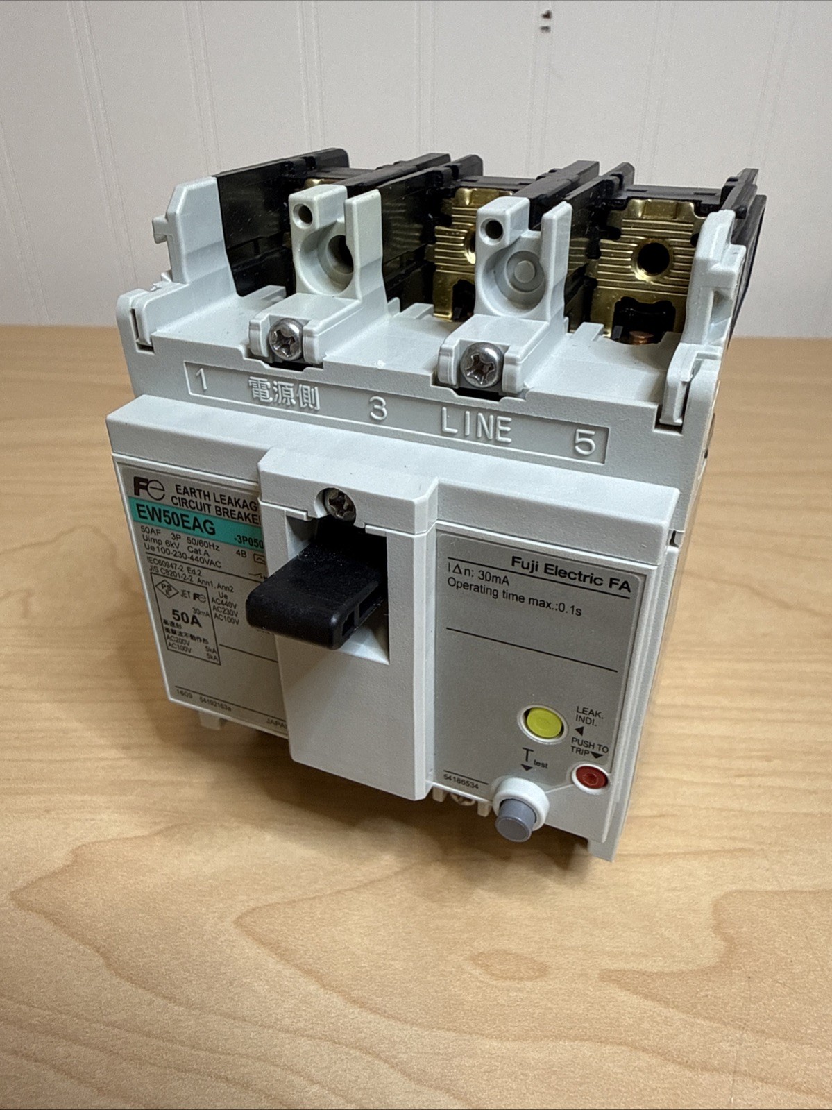 NEW! FUJI Electric EW50EAG 3P050 FA Air Switch Breaker