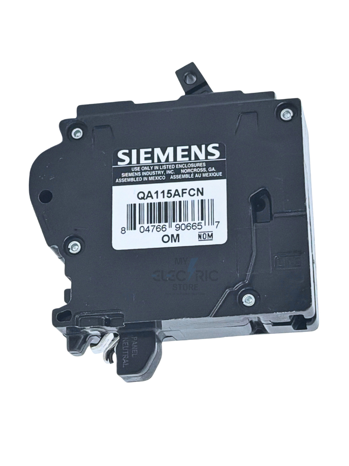 Siemens QA115AFCN 15A 1P AFCI Arc Fault Circuit Breaker 120V Plug-On Neutral NEW