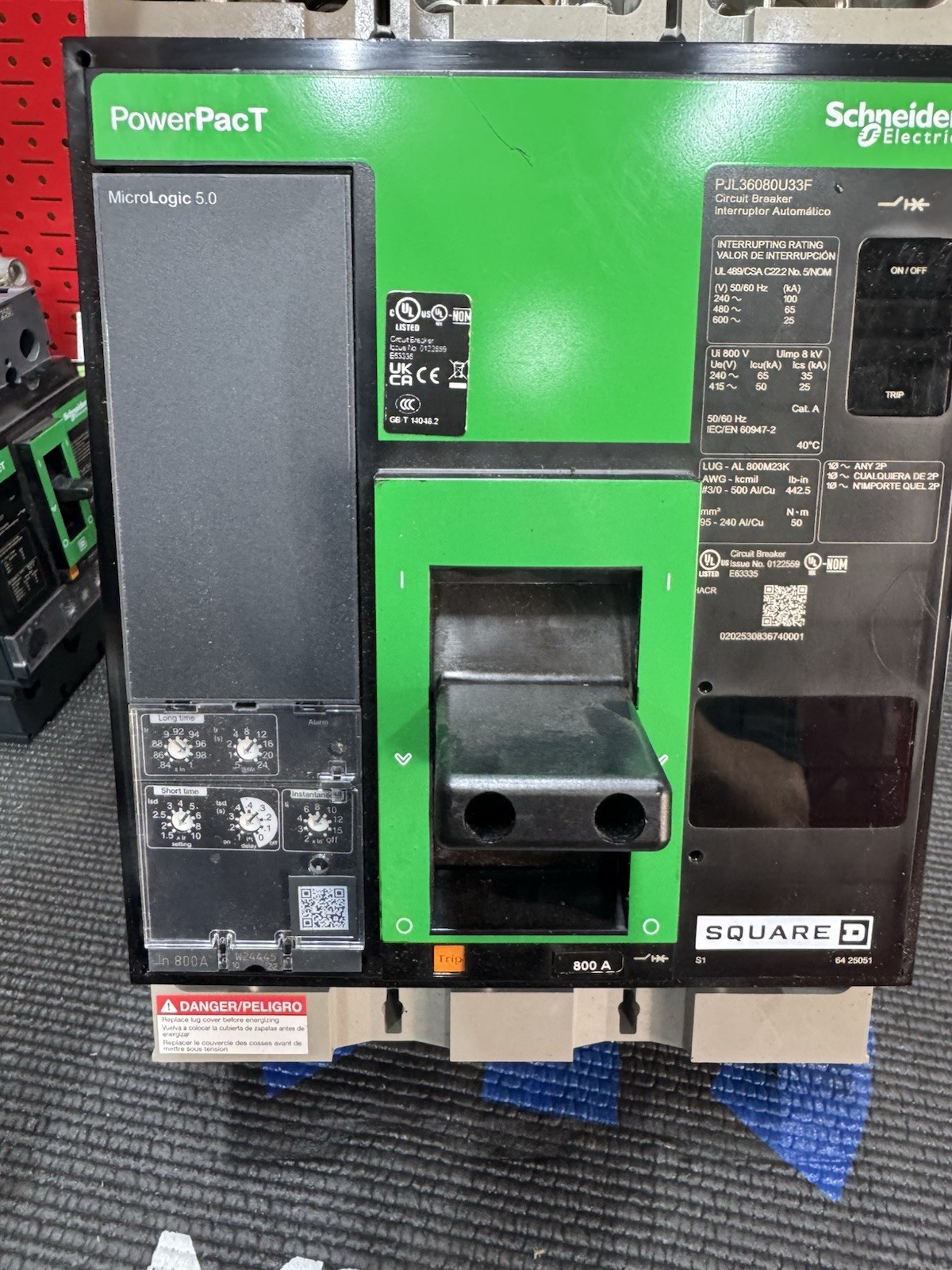 Schneider Electric PJL36080U33F Square D PowerPact PJ 800 Breaker