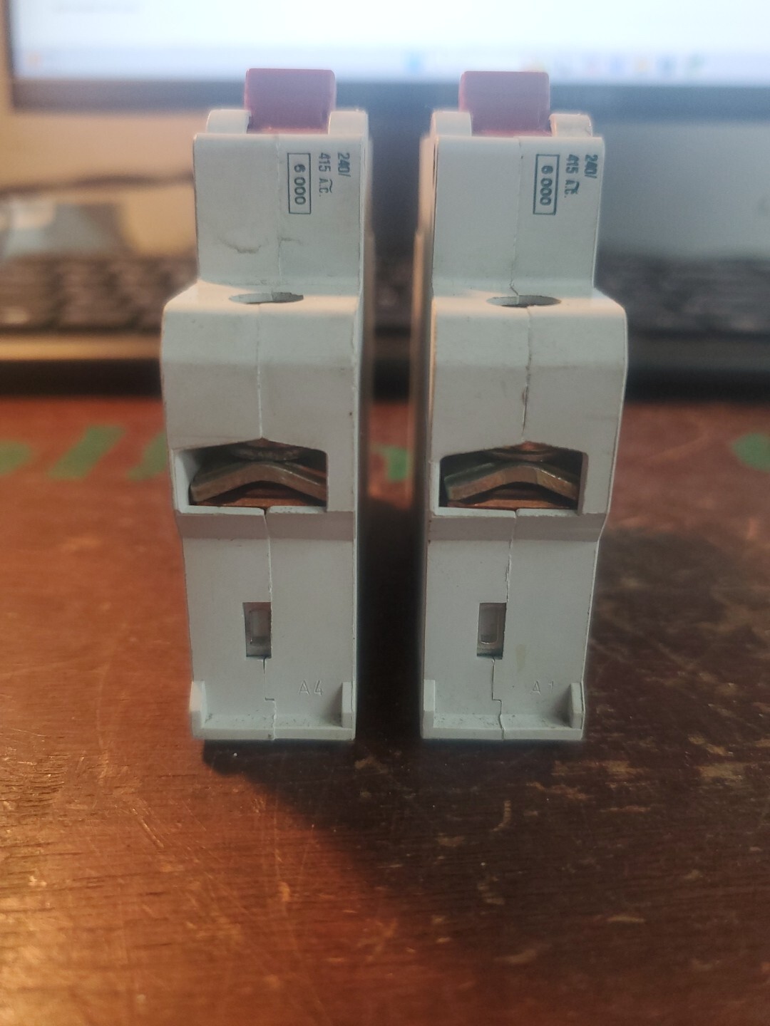 (2-PCS) KLOCKNER MOELLER 6 AMP 10kA MCB BREAKER FAZ NR9-L6A *CONT TESTED*(TA7MS)