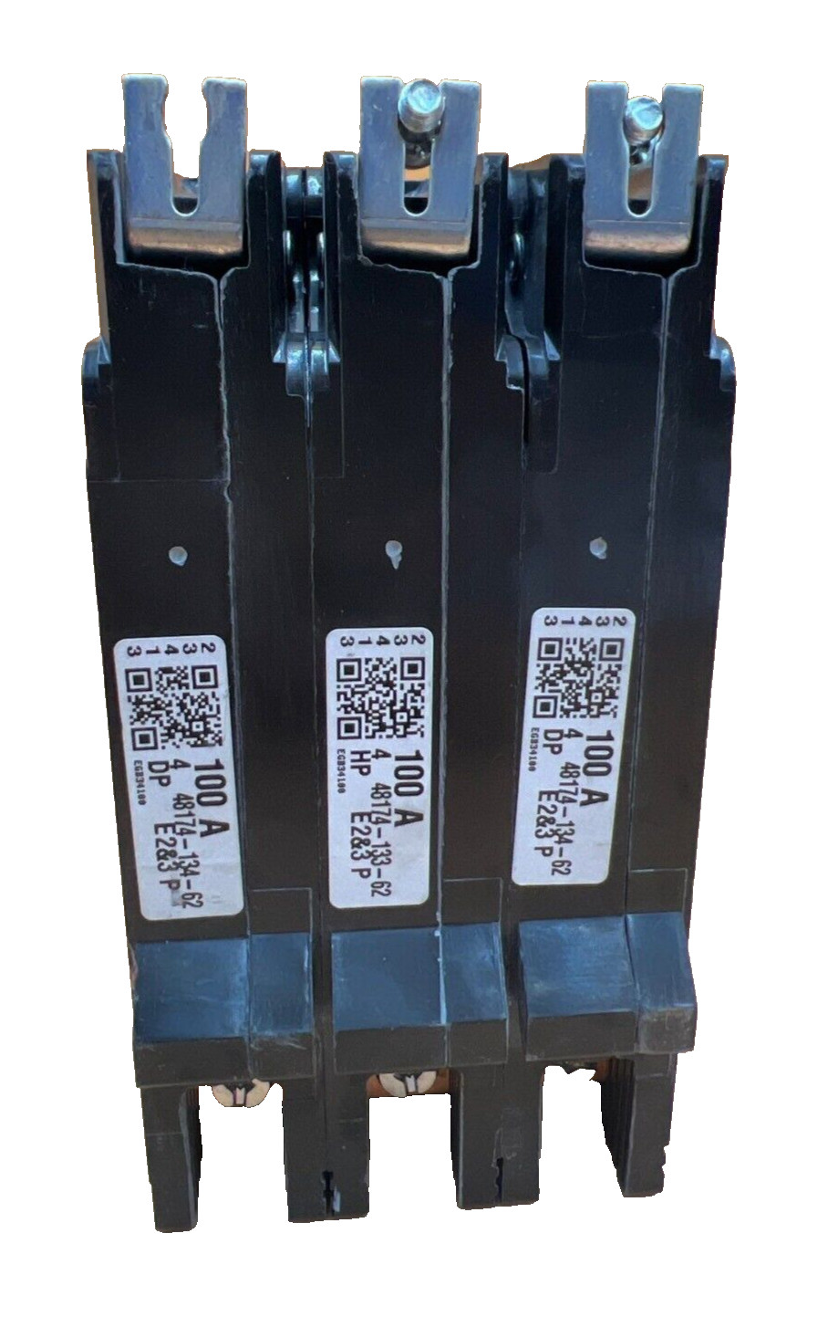Square D EGB34100 100A 480V 3P Bolt on Circuit Breaker 100 Amp 3 Pole Used