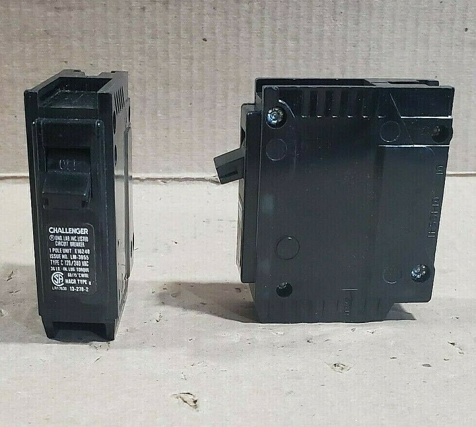 LOT OF 5 NEW CHALLENGER C C115 1 POLE 15 AMP 120/240V CIRCUIT BREAKER “AK”