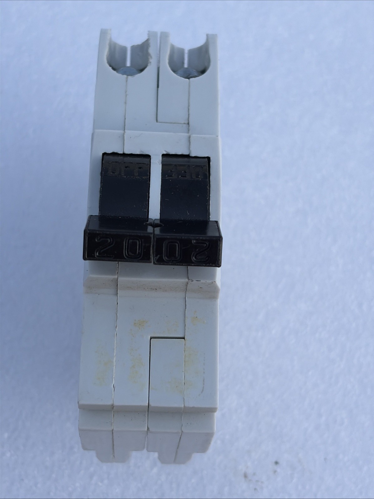 FPE Federal Pioneer Pacific 20A 2P NC220 Stab-Lok Breaker WHITE Mini THIN NC