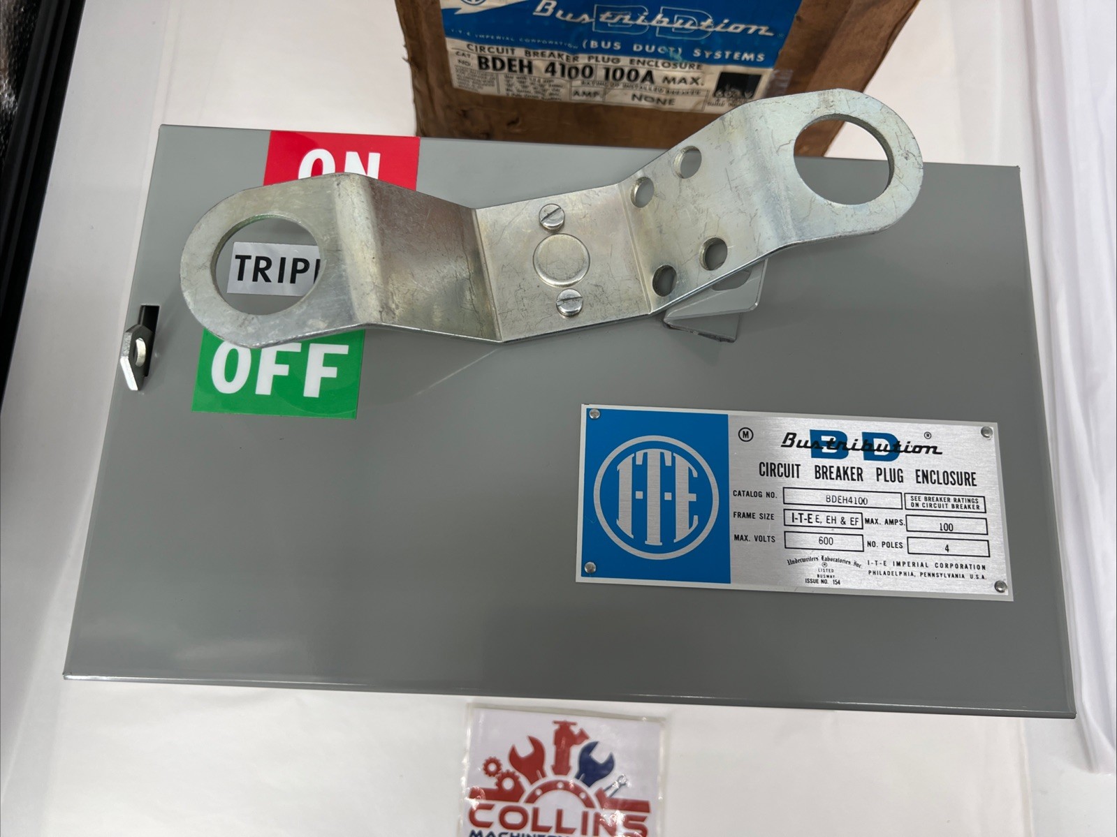 ITE BDEH 4100 Bustribution Circuit Breaker Plug Enclosure, 100A, 3Ø, 4P, 600V