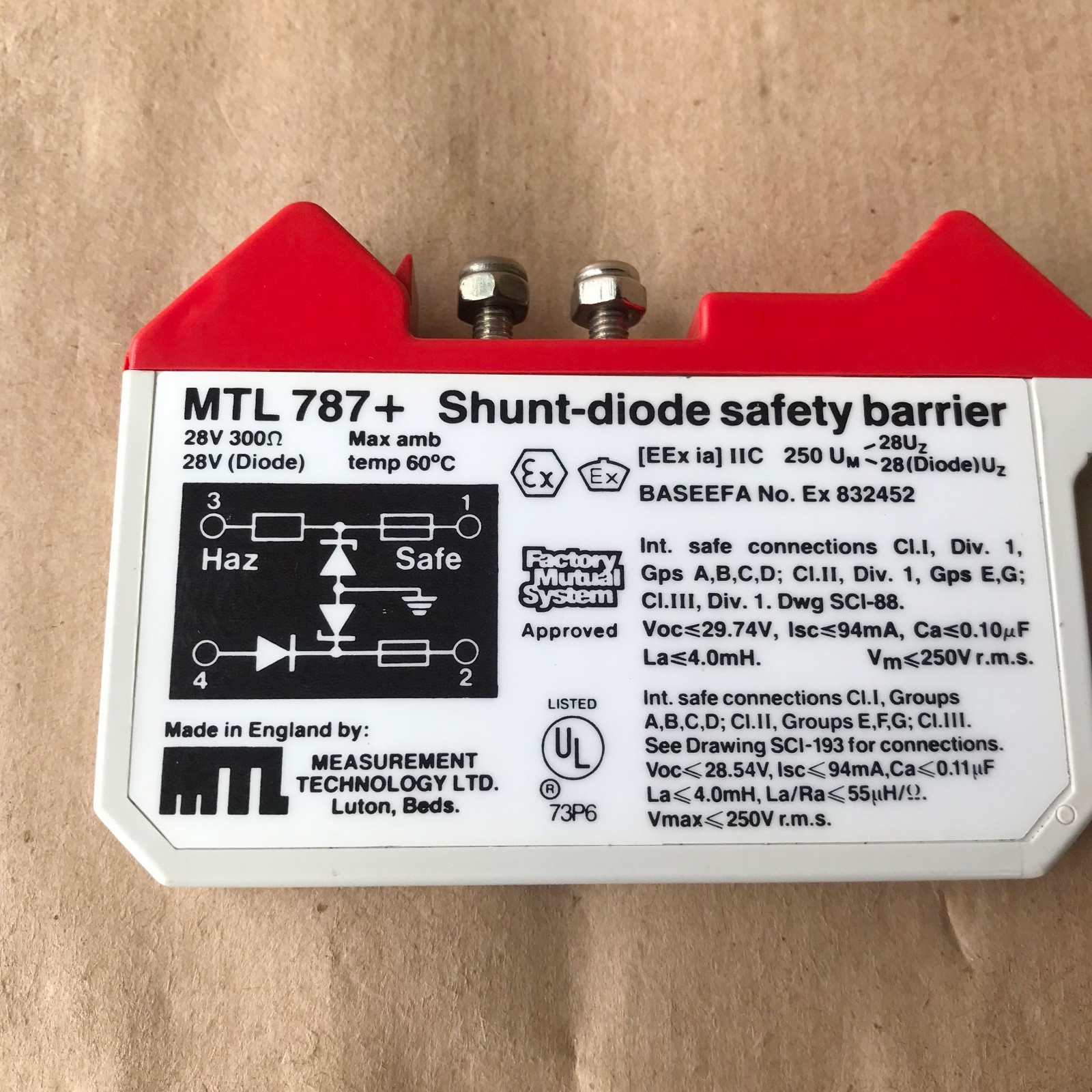 MTL 787+ SHUNT DIODE SAFETY BARRIER