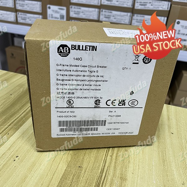 New Allen-Bradley 140G-G2C3-C50 Automation Power Safety Breaker Unit