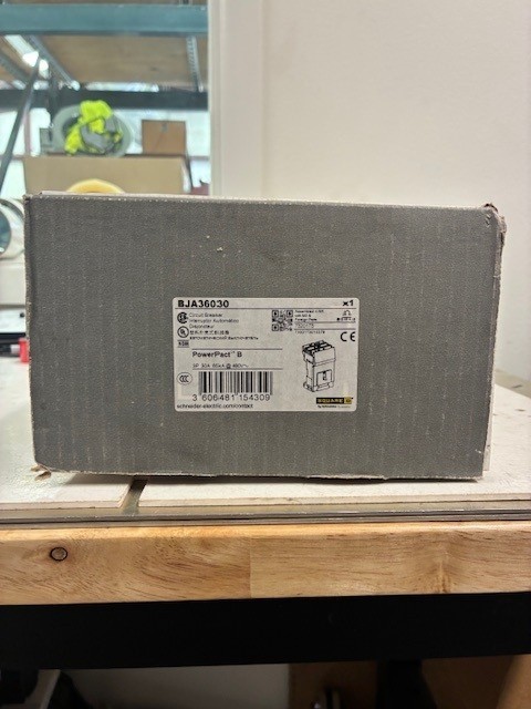 Square D PowerPact B 600V 30A 3-Pole Circuit Breaker (BJA36030) Brand New