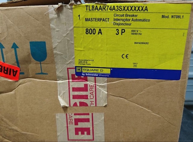 NT08L1 Master Pact Square D Circuit Breaker