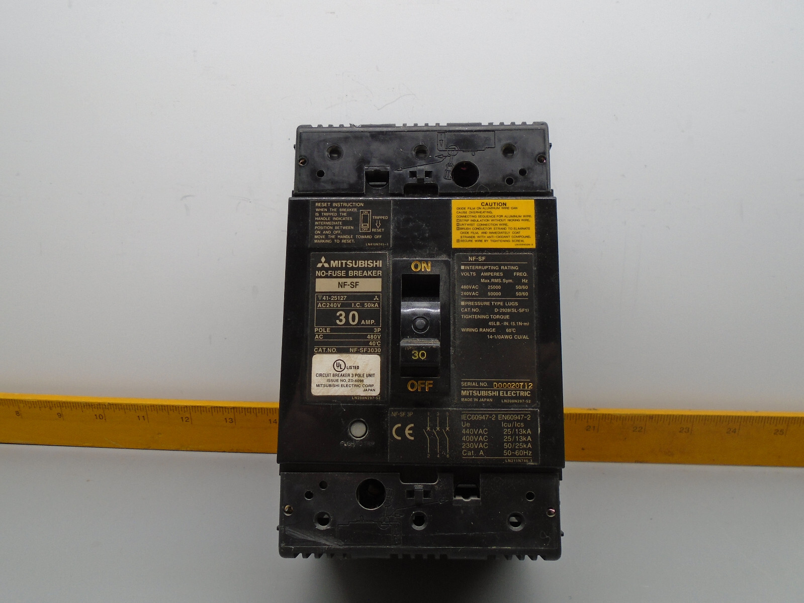 Mitsubishi NF-SF 30 Amp Circuit Breaker NF-SF3030 W34