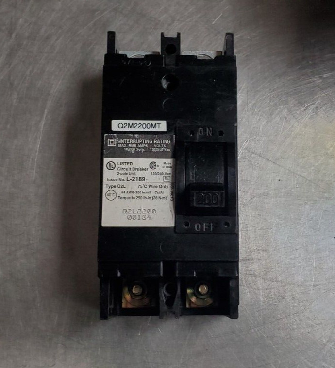 PERFECT SQUARE D Q2M2200-MT (MODIFIED FROM Q2L2200) W/ LOAD SIDE STUDS.