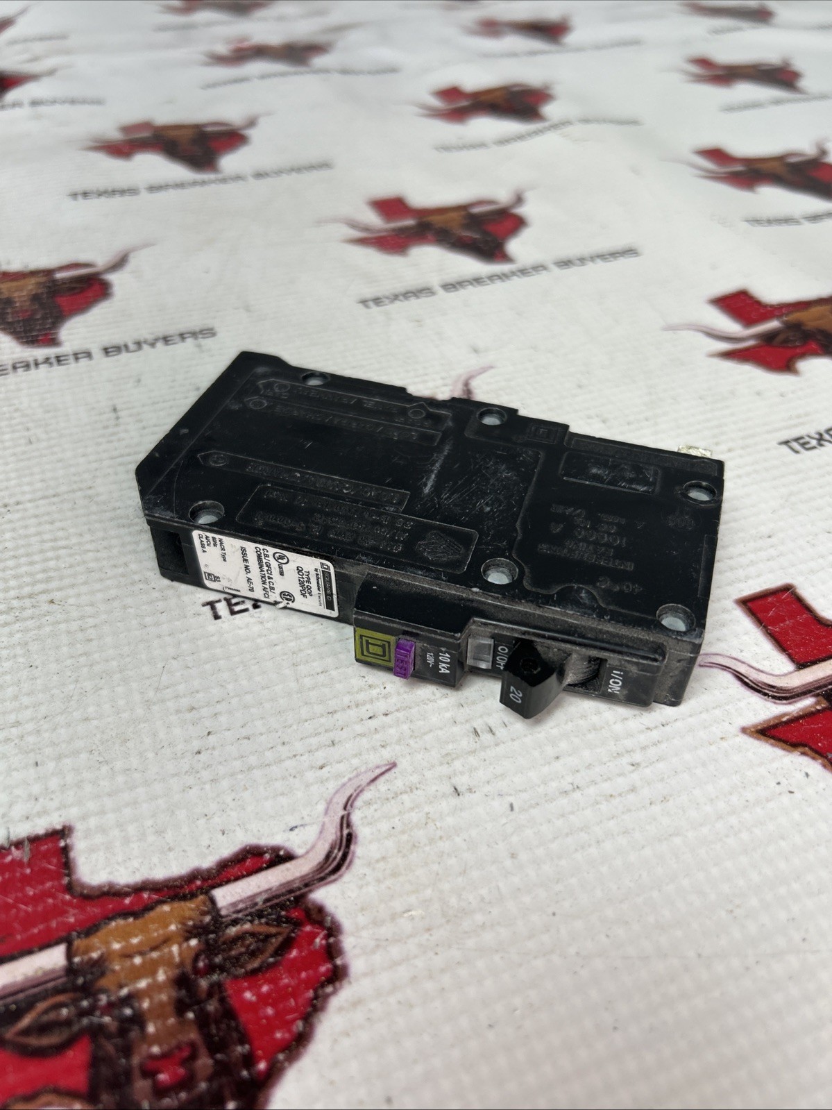 Square D QO120PDF 20A 1 Pole Dual Function Breaker Plug-On Neutral AFCI/GFCI