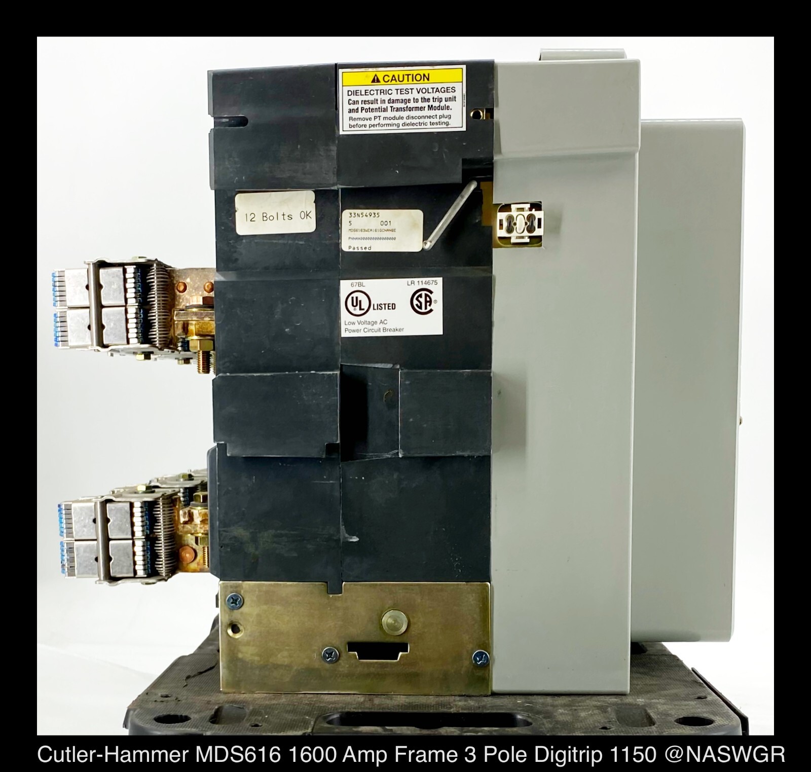 Cutler Hammer Magnum DS MDS616 Breaker (E/O,D/O) ~ 1600 Amp -Tested/1Yr Warranty